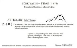 Orhun Alfabesinin Türk Kökeni.  Kalın T damgası. (Yenisey) 2021. Damgaların Türk Dili'nde biçim - anlam bağı.  Runik, runic. Orhun yazıtları. 